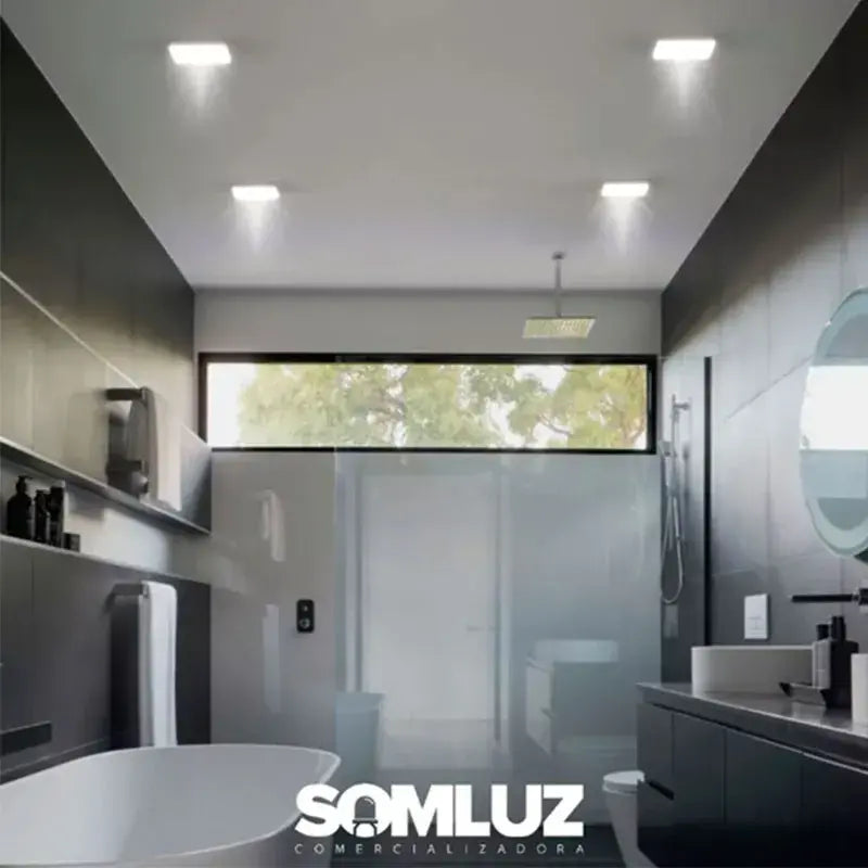 Lámpara Spot Led 15w Led Ajustable Cuadrado Luz Blanca Aguiled