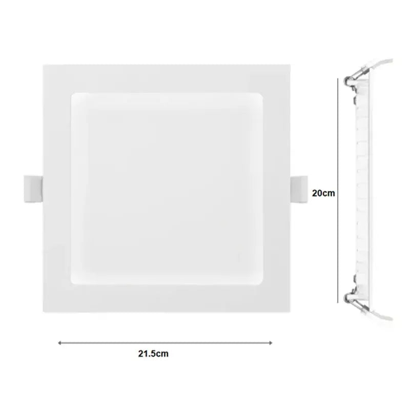 Lampara Led Empotrado Slim 18w Cuadrado Maigoo