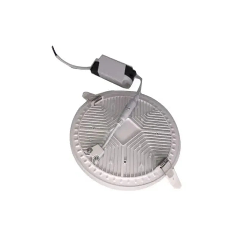 Lámpara Slim Empotrable Redondo de Led 12w sin Borde Luz Blanca Foyu