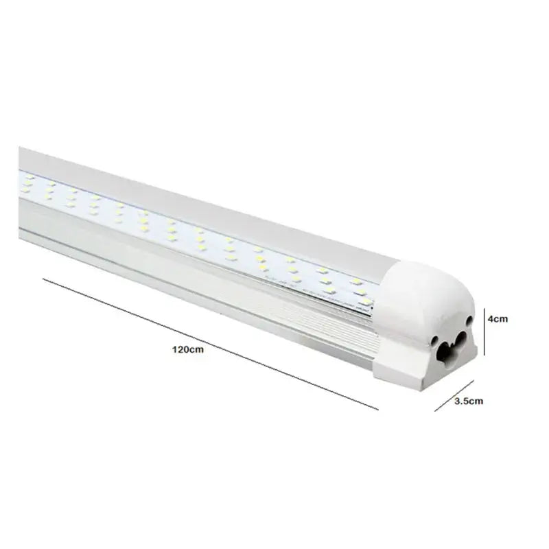 Regleta Led Base Integrada Aluminio Transparente 48w Luz Blanca Lumicraft