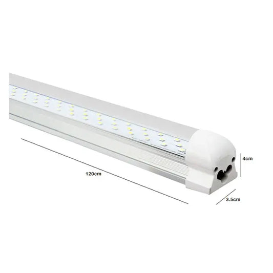 Regleta Led Base Integrada Aluminio Transparente 48w Luz Blanca Lumicraft