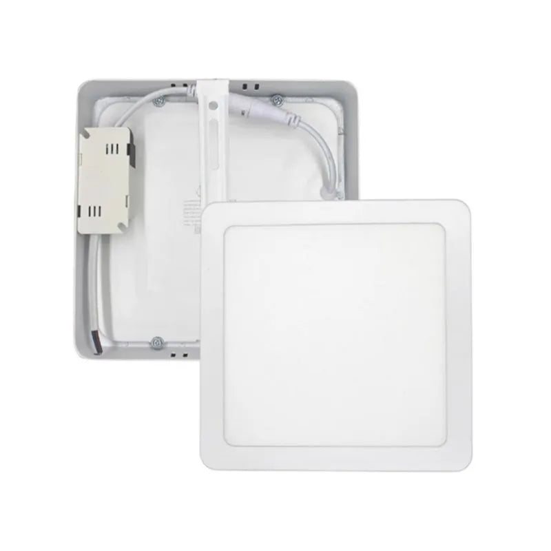 Lámpara Led Sobreponer Fat 12w Cuadrado Luz Blanca Lumicraft