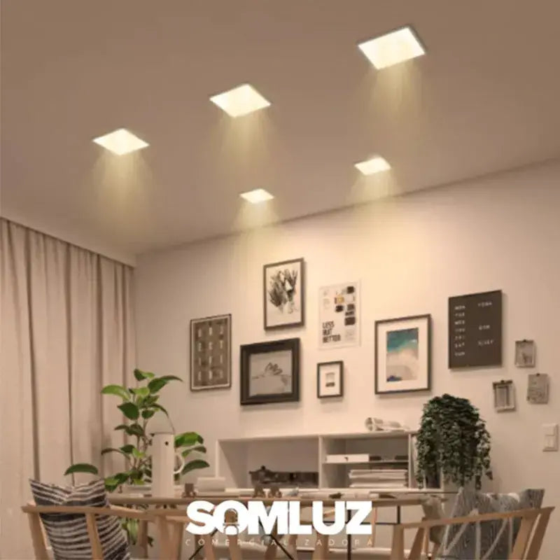 Lámpara Spot Led 15w Led Ajustable Cuadrado Luz Blanca Aguiled