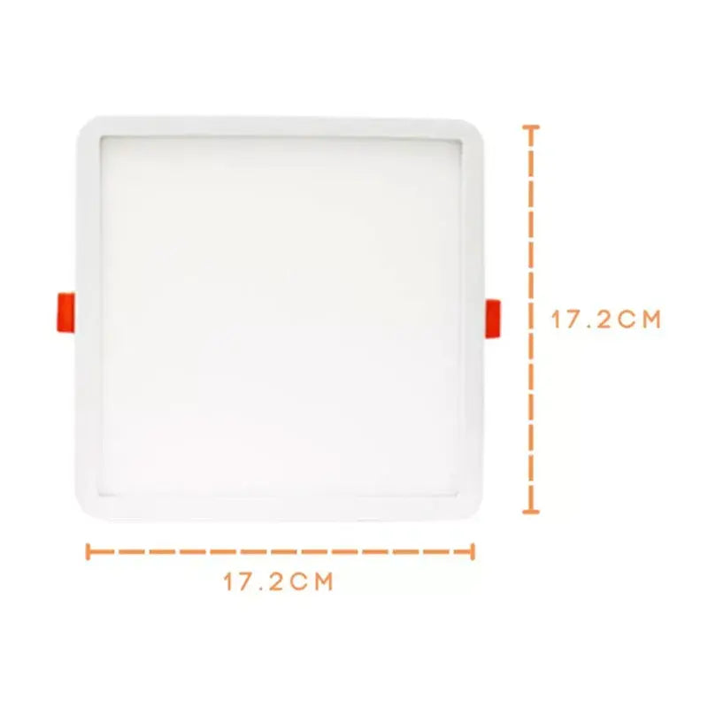 Lámpara Spot Led 15w Led Ajustable Cuadrado Luz Blanca Aguiled