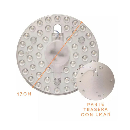 Repuesto de Led 24w Redondo para Lámpara 3 Tonos de Luz C/Imán Lumicraft