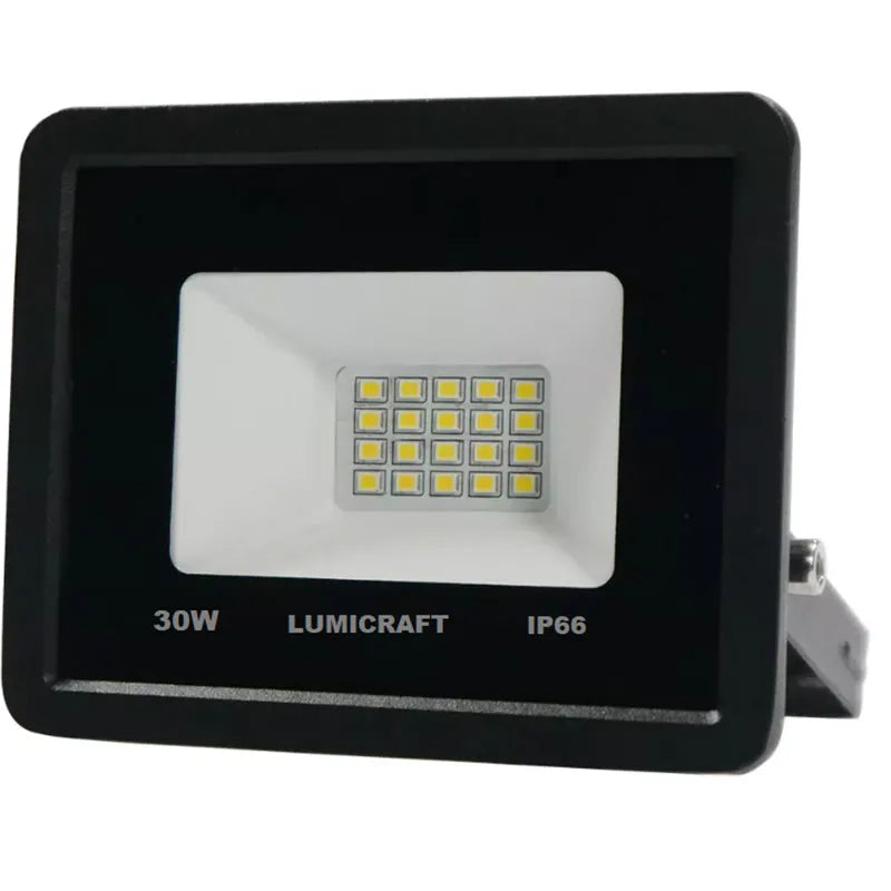 Reflector Led 30W Exterior Multivoltaje SMD Luz Blanco Frío