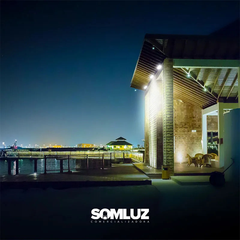Reflector Led 30W Exterior Multivoltaje SMD Luz Blanco Frío