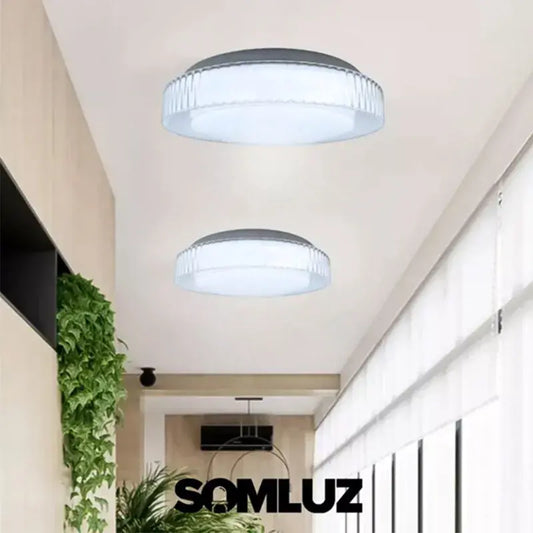 Lámpara Plafón Led 18w Para Techo Luz Blanca Lumicraft