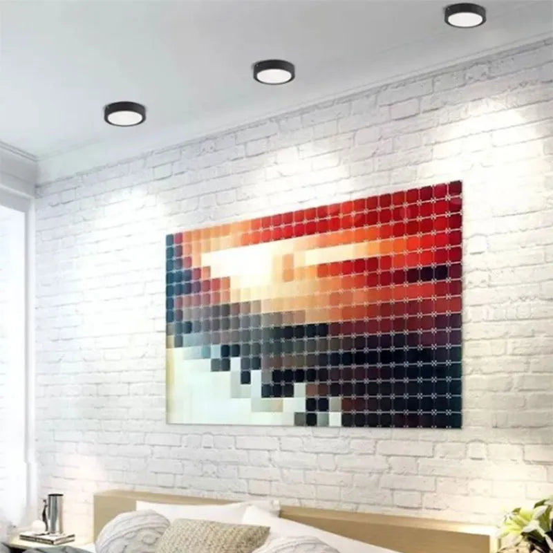 Lámpara Led Sobreponer Fat 12w Redondo Luz Blanca Lumicraft