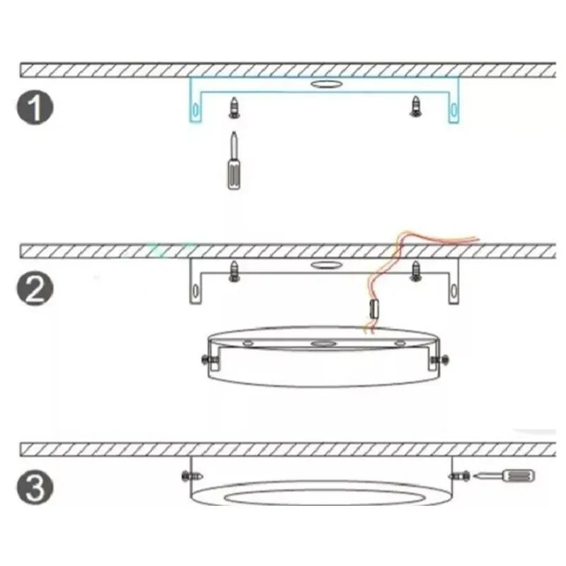 Lámpara Led Sobreponer Fat 12w Redondo Luz Blanca Lumicraft