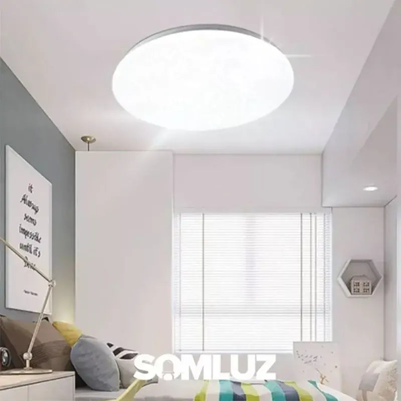 Lampara Plafón Led 24w Para Techo Luz Blanca Puntos Redonda Teco