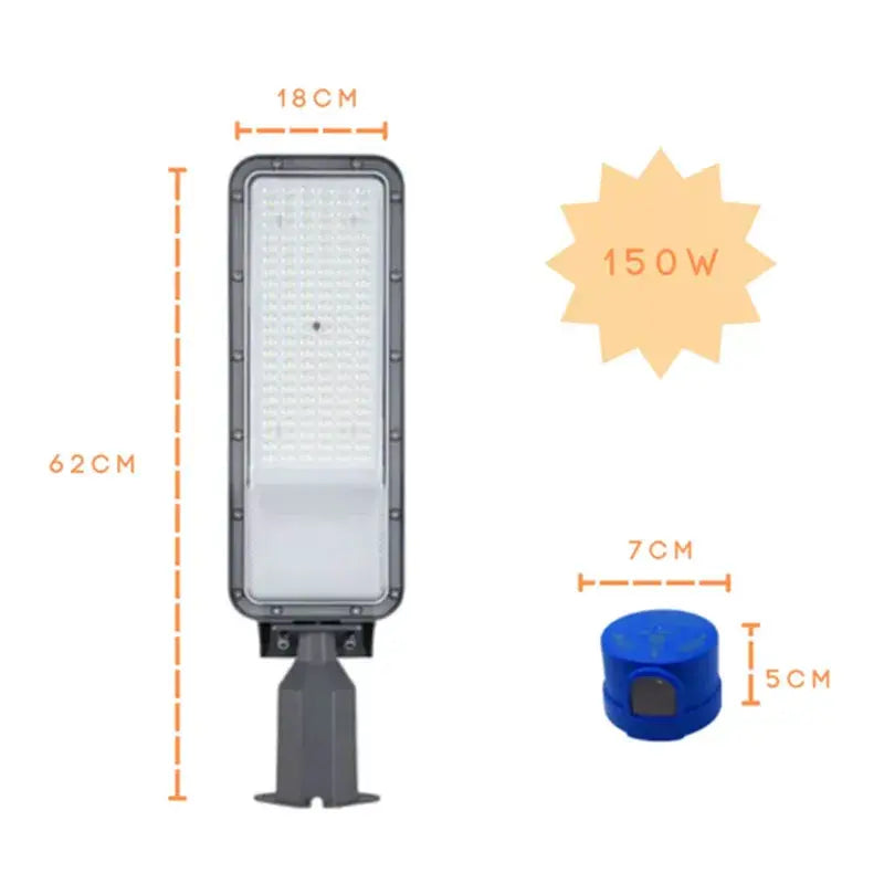 Lampara Alumbrado Público Led 150w Con Fotocelda Media Vuelta Maigoo