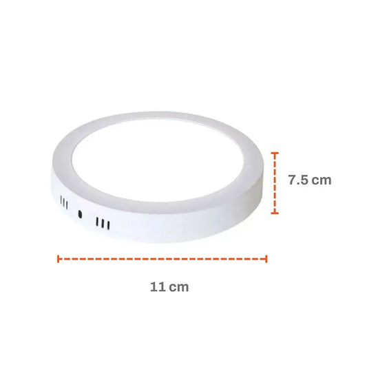 Lámpara de Sobreponer de Led 6w Redondo Luz Blanca Lumicraft