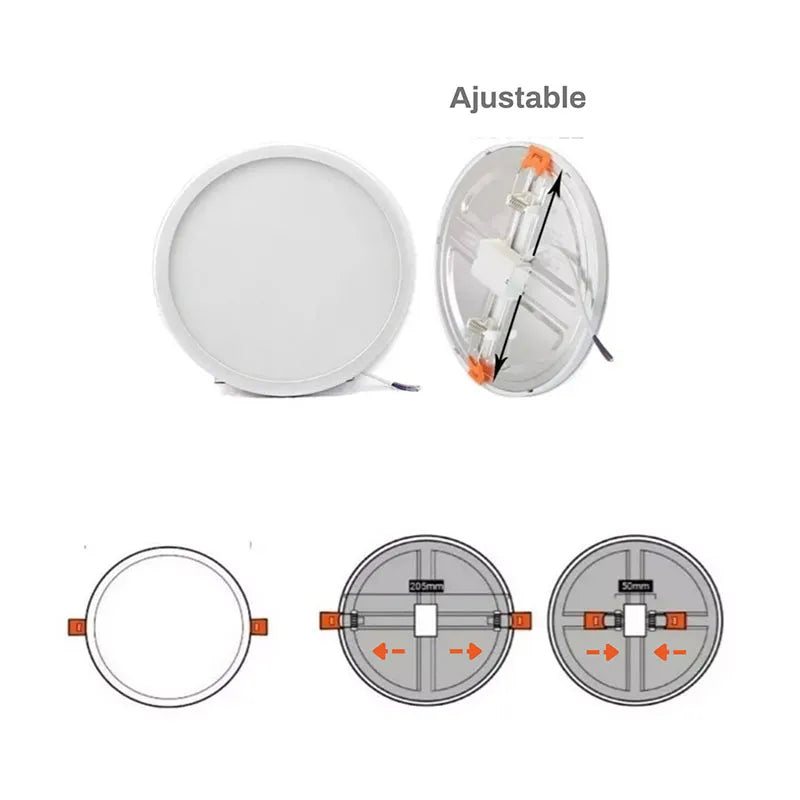 Lámpara Spot 20w Led Ajustable Bote Luz Blanca Lumicraft