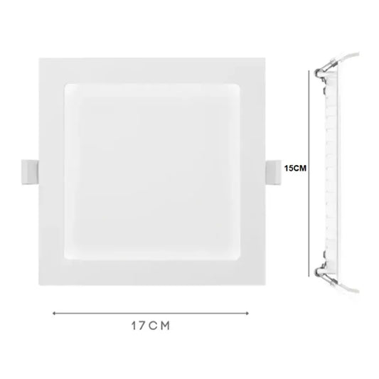 Lampara Led Empotrado Slim 12w Cuadrado Maigoo