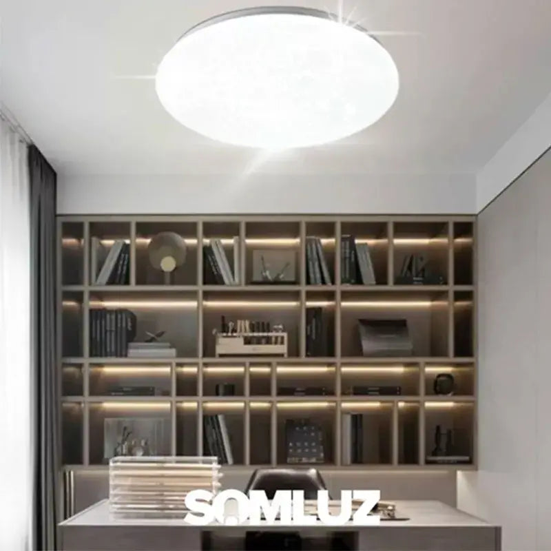 Lampara Plafón Led 18w De Techo Luz Blanca Sobreponer Puntos Teco