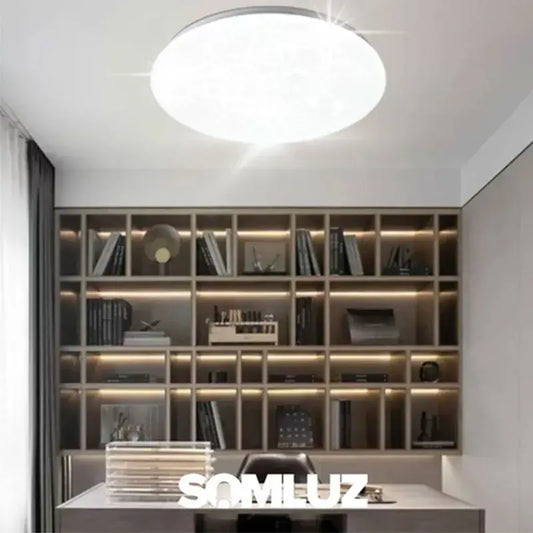 Lampara Plafón Led 18w De Techo Luz Blanca Sobreponer Puntos Teco