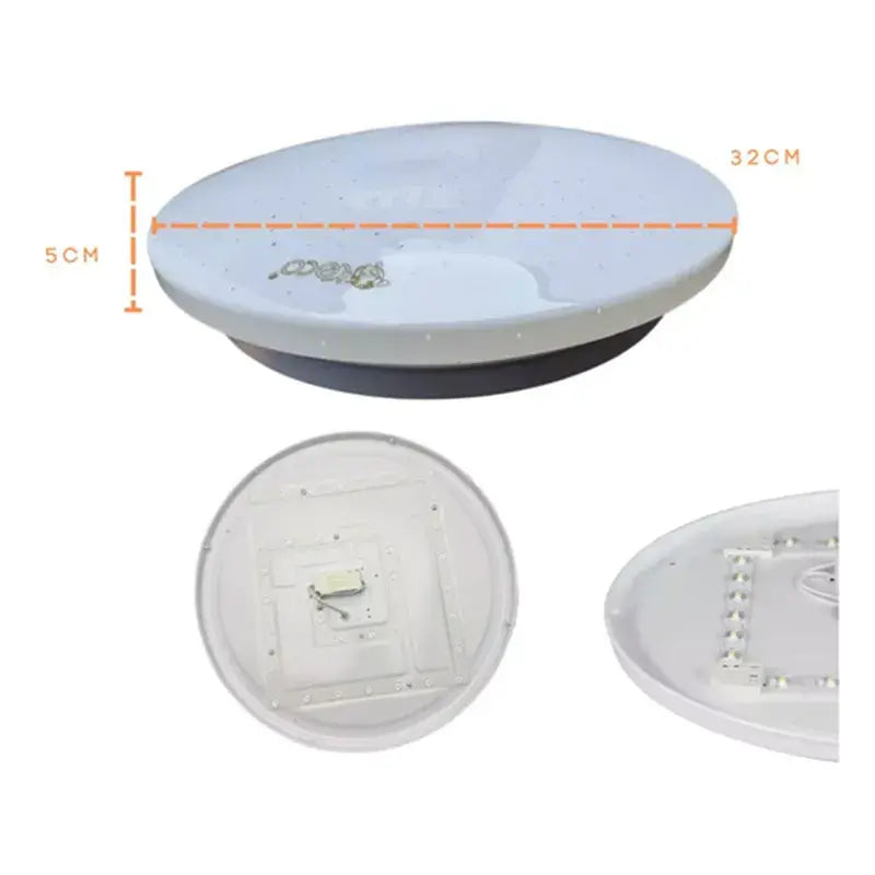 Lampara Plafón Led 18w De Techo Luz Blanca Sobreponer Puntos Teco