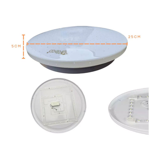 Lampara Plafón Led Puntos De Techo Luz Blanca Sobreponer 12w Teco