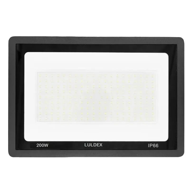 Reflector Led 200w Exterior Multivoltaje SMD Extra-Delgado Luz Blanco Frío