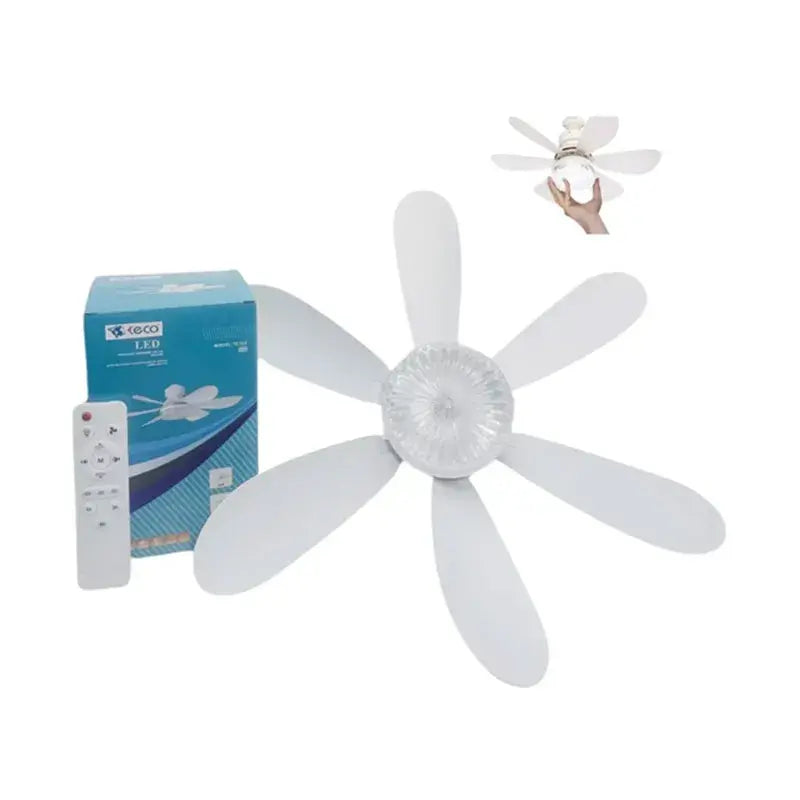 Foco Lampara Led Ventilador 40w Luz Cálida, Luz Blanca y Luz Neutra E27 Teco