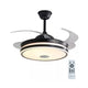 Lampara de Techo Led con Ventilador 40w con Aspa Retráctil 3 Tonos de Luz Atenuable y Bocina vía Bluetooth con Control Remoto Lumicraft