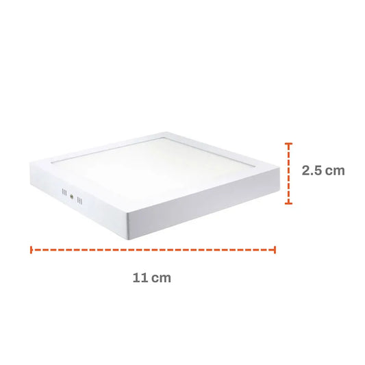 Lámpara de Sobreponer de Led 6w Cuadrado Luz Blanca Lumicraft