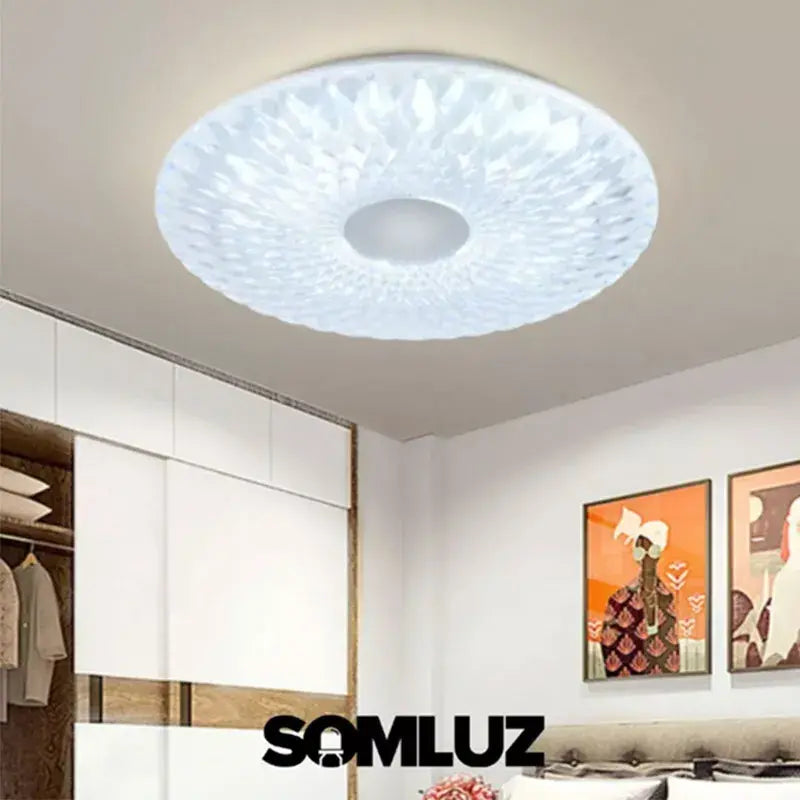 Lampara Plafón Led 18w Para Techo Luz Blanca Redonda Lumicraft