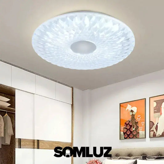 Lampara Plafón Led 18w Para Techo Luz Blanca Redonda Lumicraft