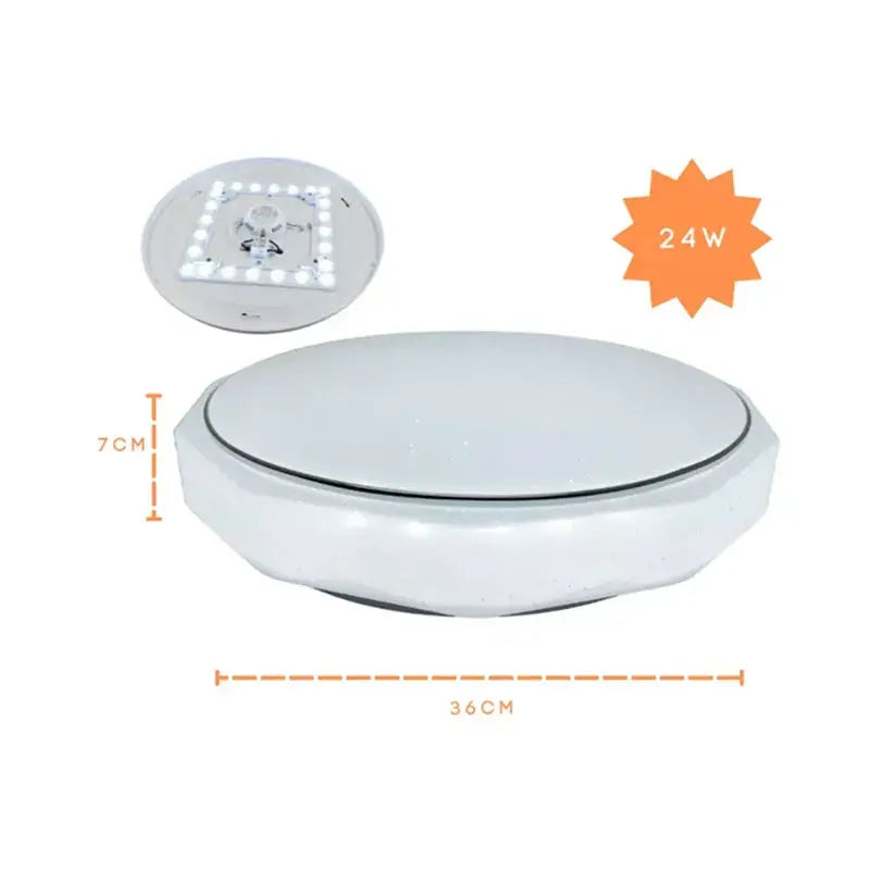 Lampara Plafón Led 24w Para Techo Tres Tonos de Luz Lumicraft