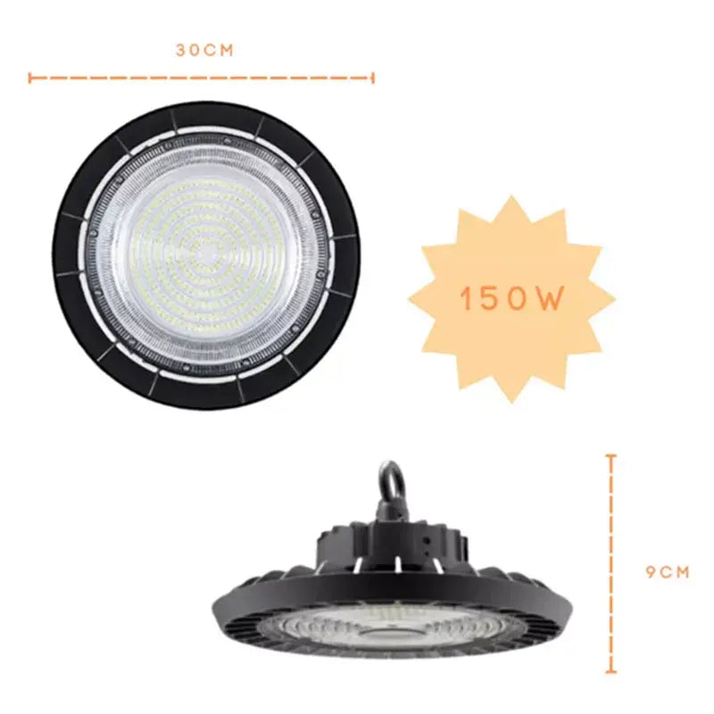 Lampara Led Industrial 150w Ufo Luz Blanca Ip66 High Bay
