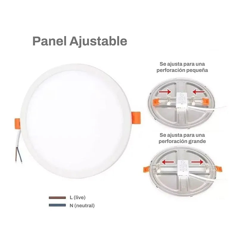 Lámpara Spot 8w Led Ajustable Bote Luz Blanca Lumicraft