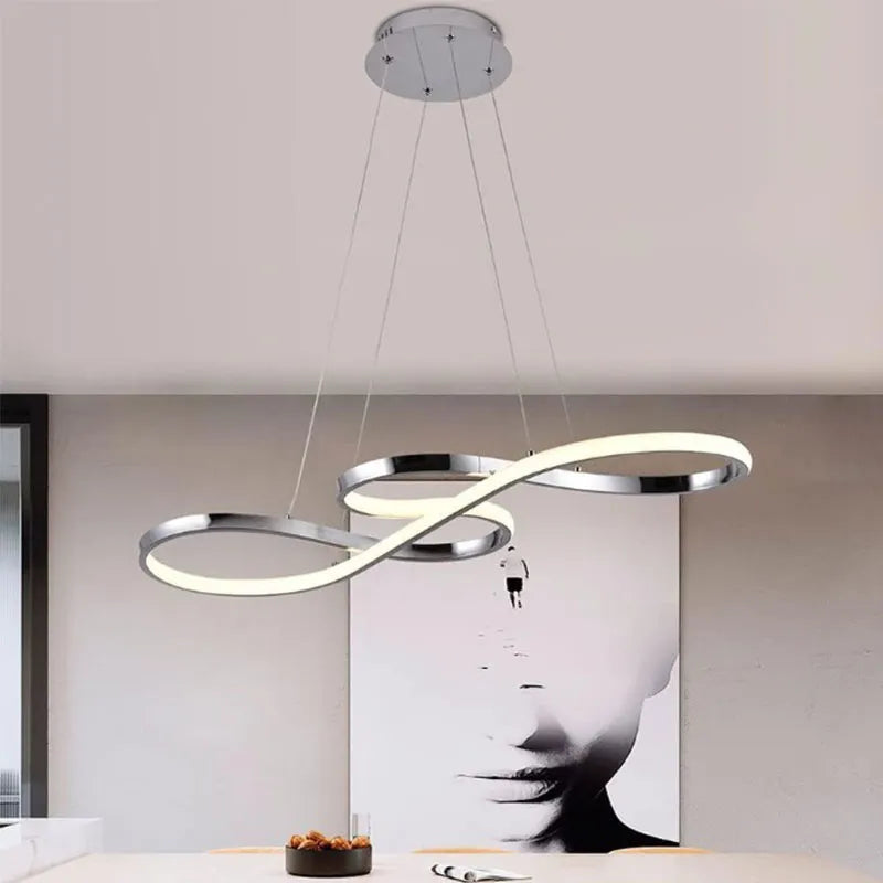 Candil Colgante Led 100w 3 Tonos de Luz, Atenuable con Control Remoto SomLuz