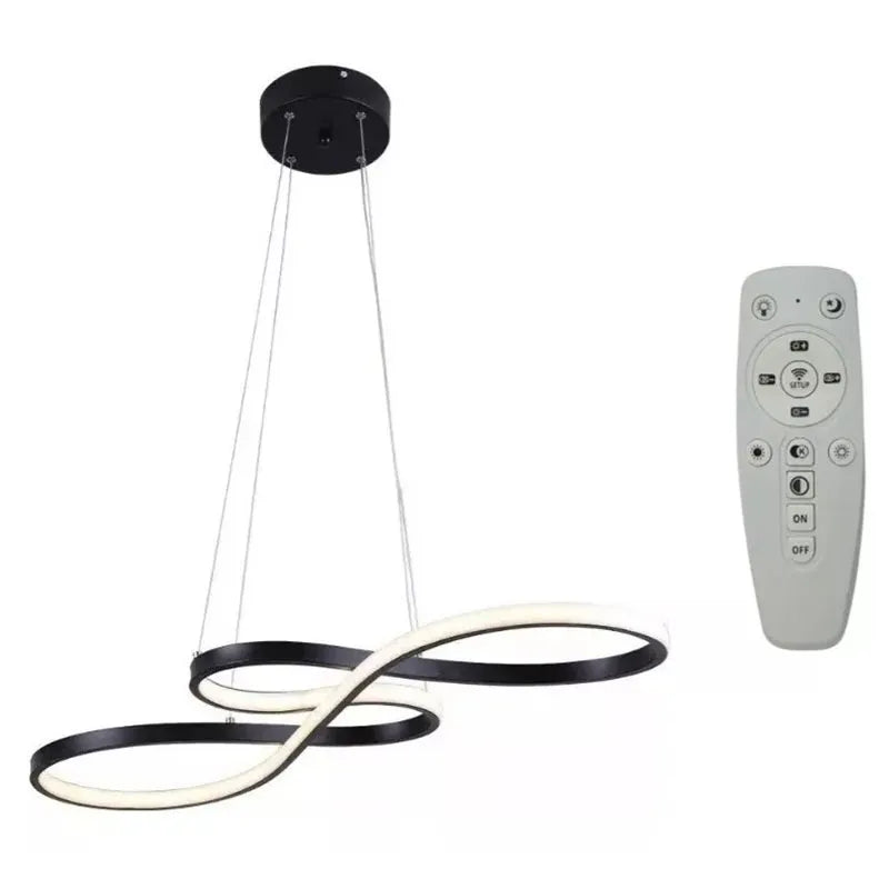 Candil Colgante Led 100w 3 Tonos de Luz, Atenuable con Control Remoto SomLuz