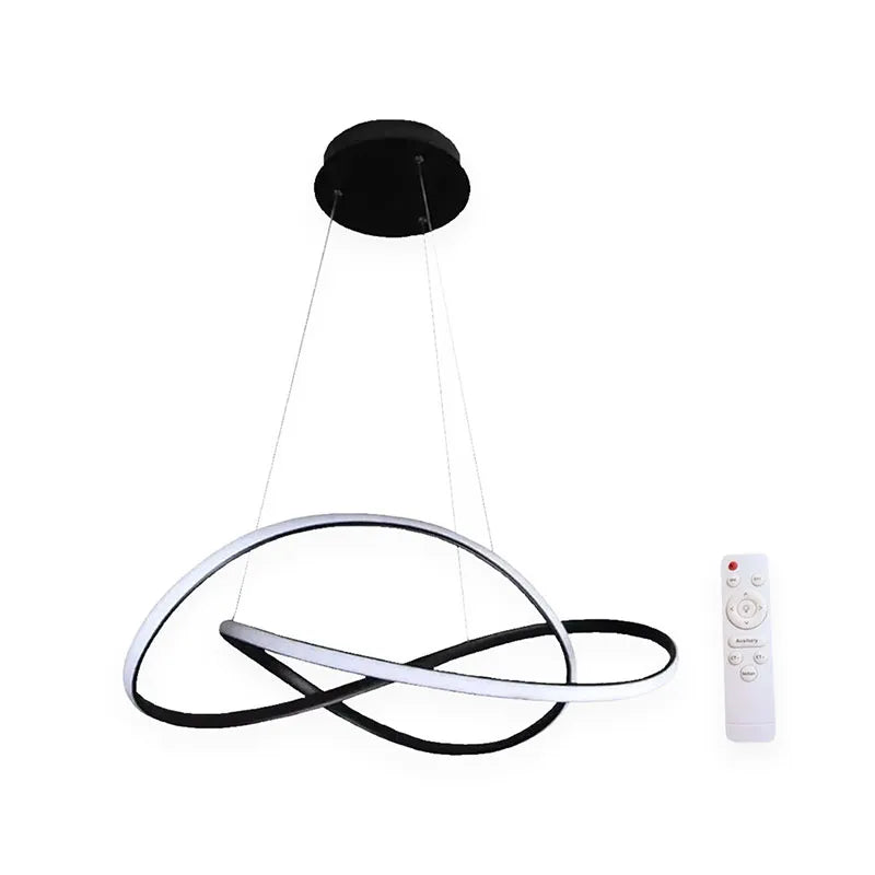 Candil Colgante Led 100w Tipo Nudo, 3 Tonos de Luz Atenuable con Control Remoto SomLuz