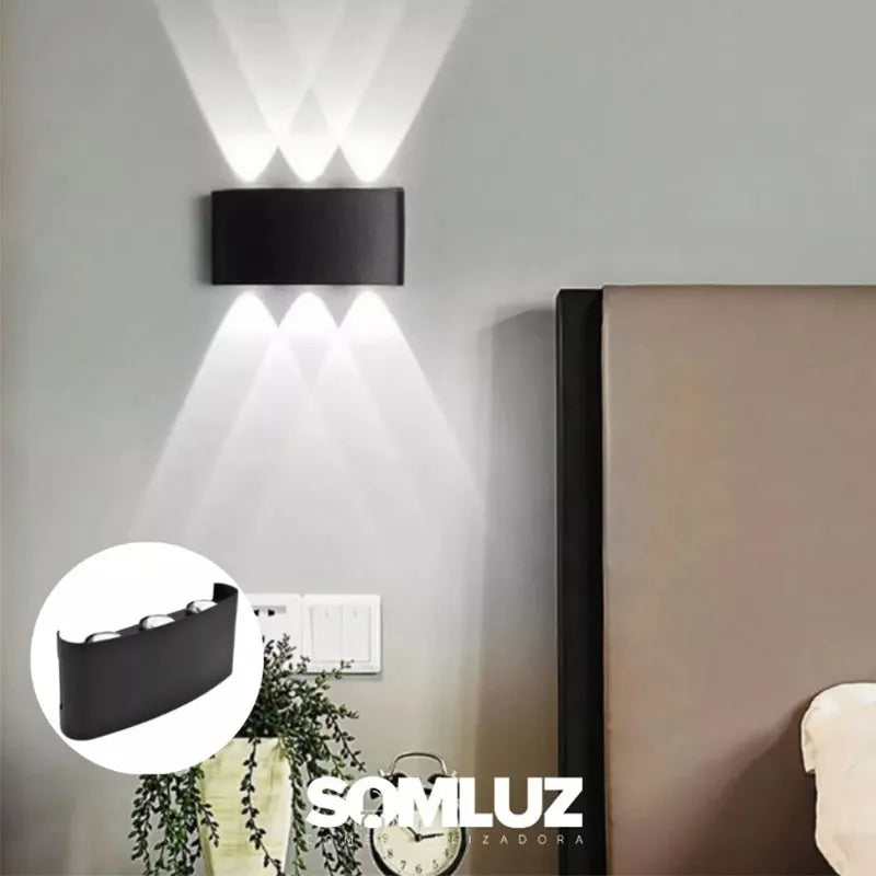 Lámpara Arbotante Led 12w de 6 Lupas Lumicraft