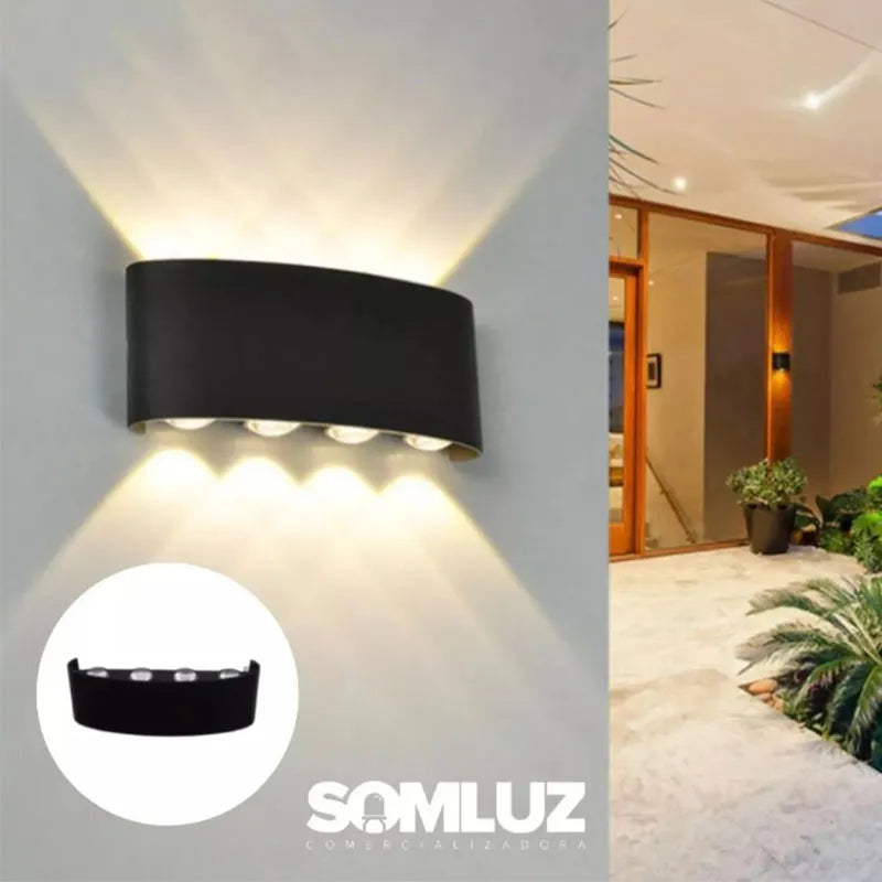 Lámpara Arbotante Led 16w de 8 Lupas Lumicraft