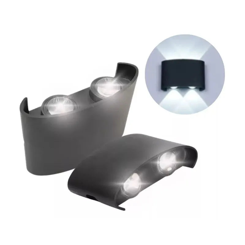 Lámpara Arbotante Led 8w de 4 Lupas Lumicraft