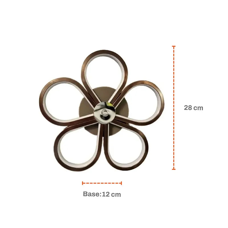 Lámpara Arbotante para Pared de Led Flor 30w 3 Tonos de Luz SomLuz