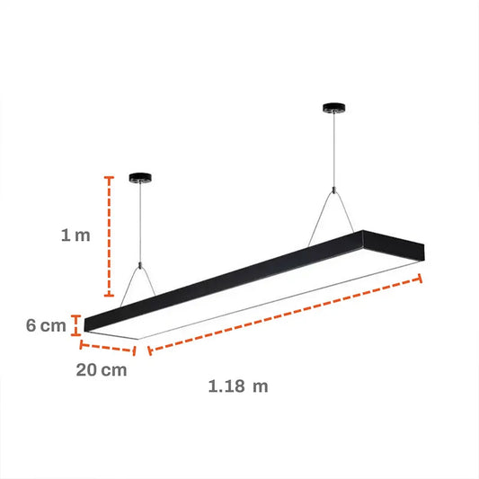 Lámpara Colgante Led Oficina Gabinete Led 72w Lumicraft