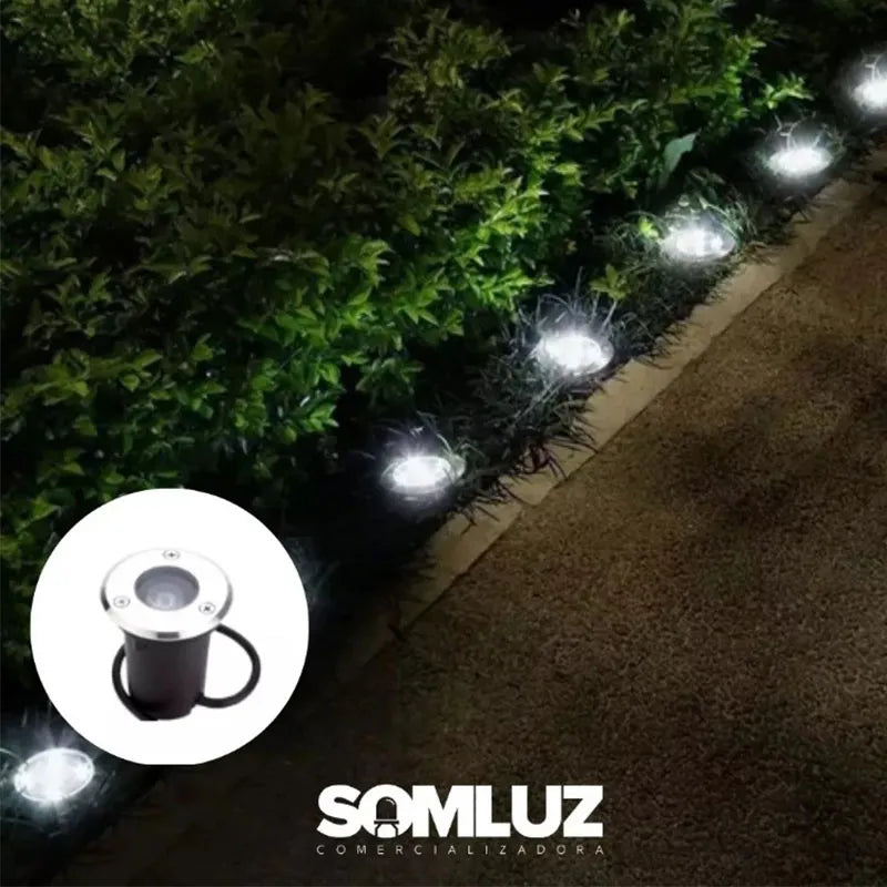 Lámpara de Piso Empotrable Led 1w Luz Cálida o Luz Blanco Frío Lumicraft