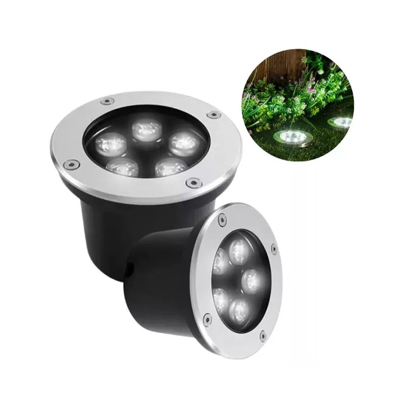 Lámpara de Piso Empotrable Led 5w Luz Cálida o Luz Blanco Frío Lumicraft