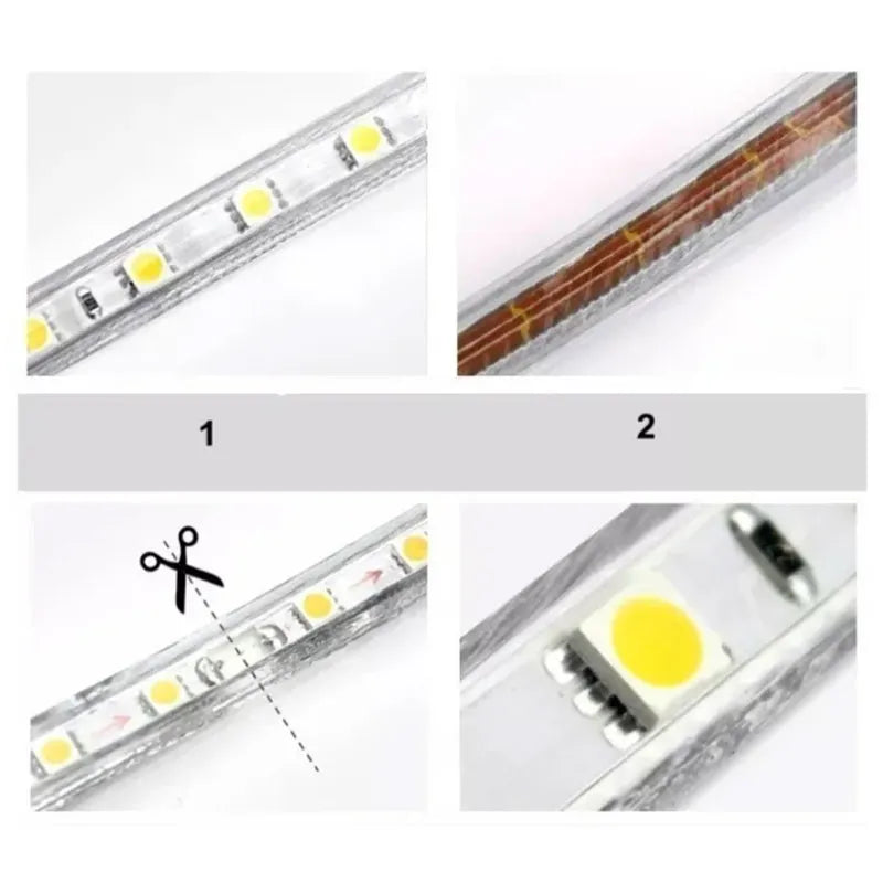 Manguera 25m Luz Blanco Frío o Luz Blanco Cálido