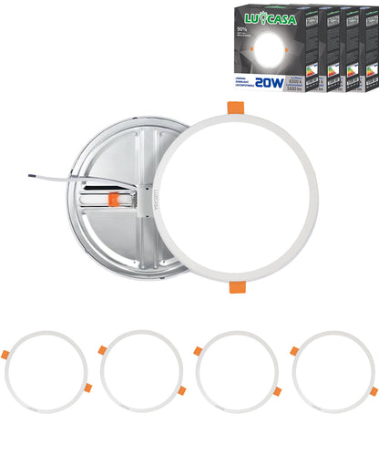 PLAFÓN PARA EMPOTRAR 20W LUZ BLANCO