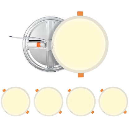 PLAFÓN PARA EMPOTRAR AJUSTABLE 8W LUZ CALIDA 3500K