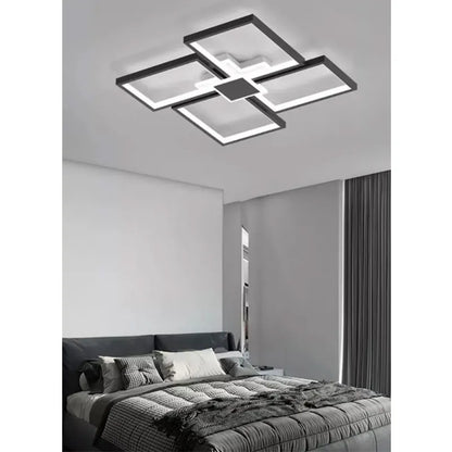 Lampara Plafon Led Cuadros 3 Tonos Atenuable Minimalista