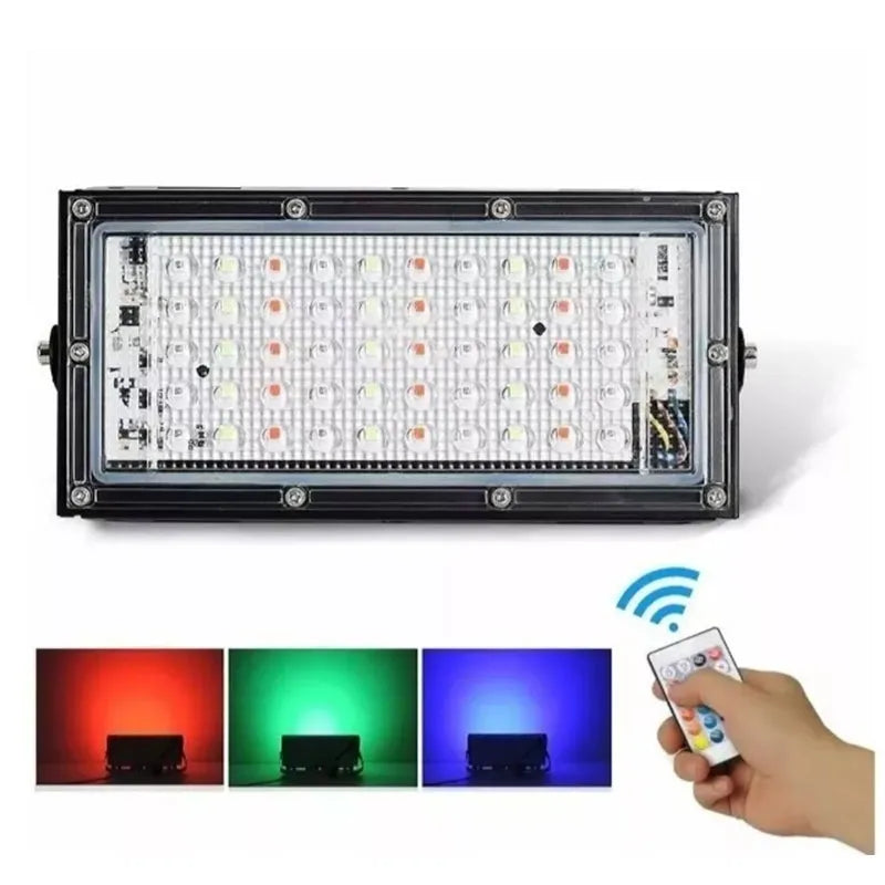 Reflector Led 50w Rgb Ip65 Económico Ultra Brillante