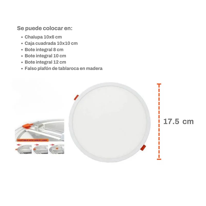 Lampara 15w Led Ajustable Luz Blanca Lumicraft
