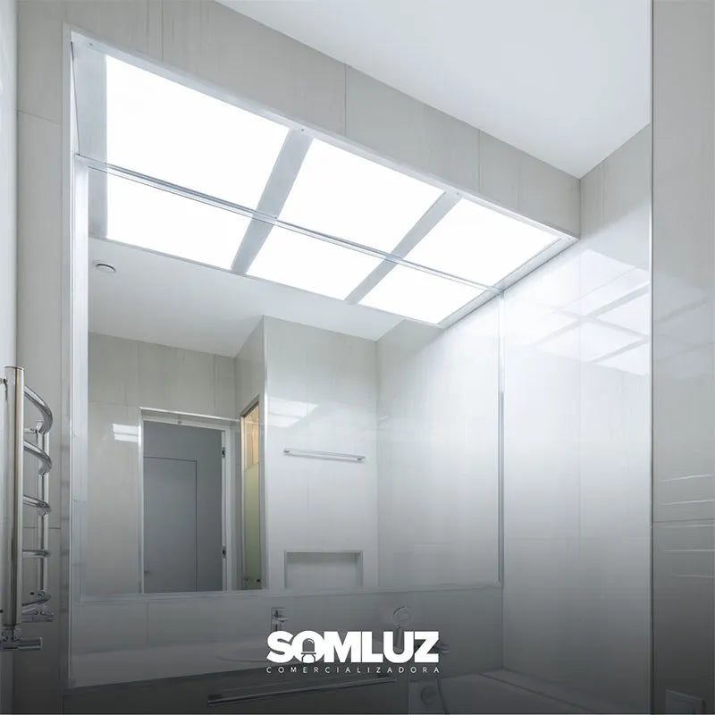 Panel Led 60x60cm Blanco 48w Luz Blanca  Lumicraft Pack 10 Piezas