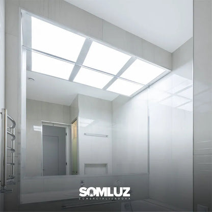 Panel Led 60x60cm Blanco 48w Luz Blanca  Lumicraft Pack 10 Piezas